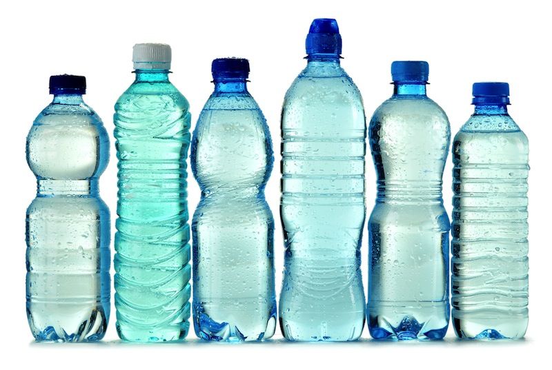 Plastic water bottles