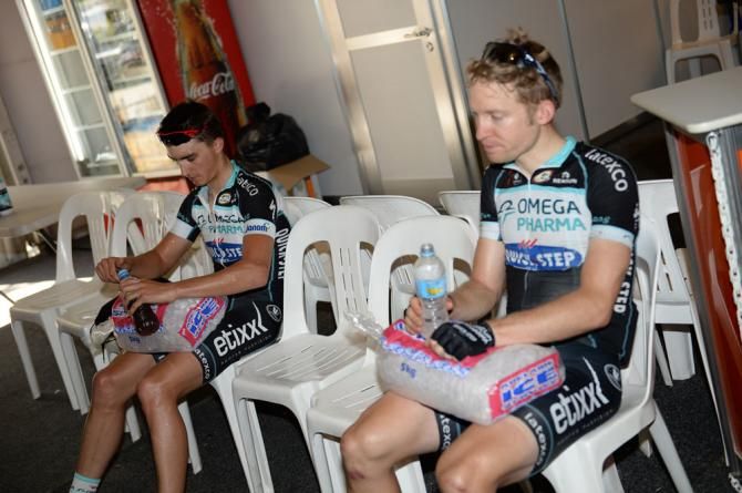 Ice to be here: Omega riders cool down in the heat