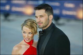 Kylie Minogue with Olivier Martinez