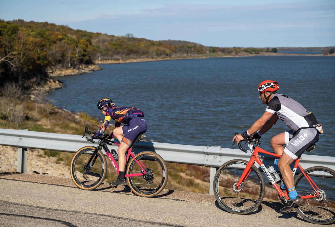 The 2021 Belgian Waffle Ride in Kansas, won by Tiffany Cromwell (Canyon-SRAM)