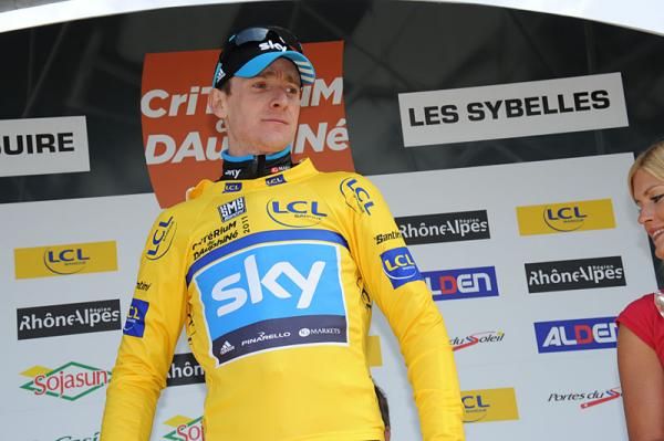 Bradley Wiggins (Team Sky) in yellow
