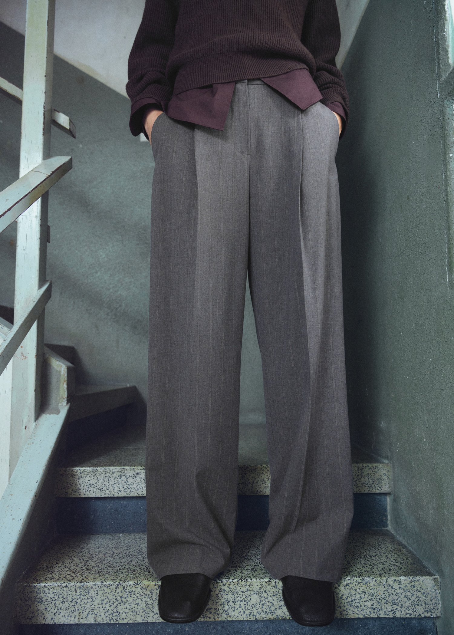Pleated Wide Leg Trousers - Women | Mango United Kingdom