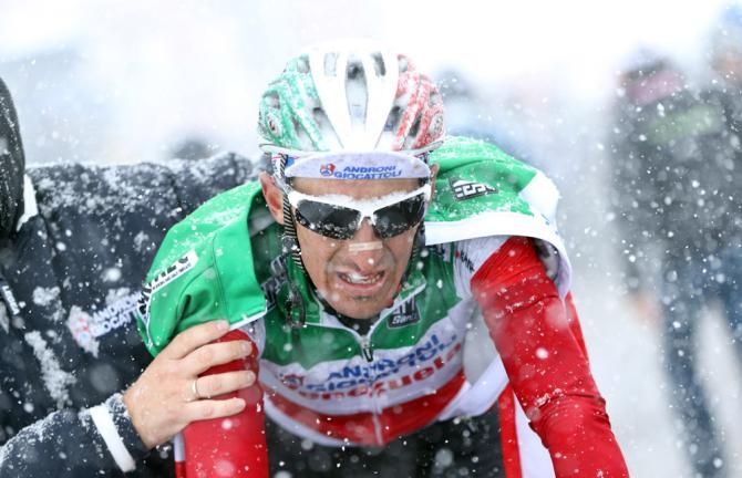 Italian champion Franco Pellizotti (Androni Giocattoli) finished sixth on the stage