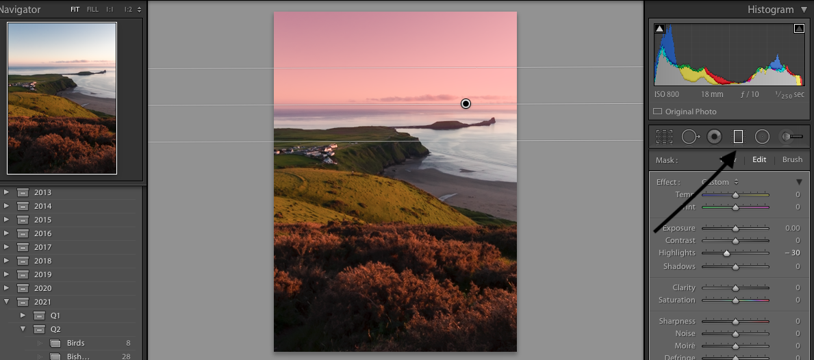 How to edit your photos in lightroom: image shows adobe lightroom