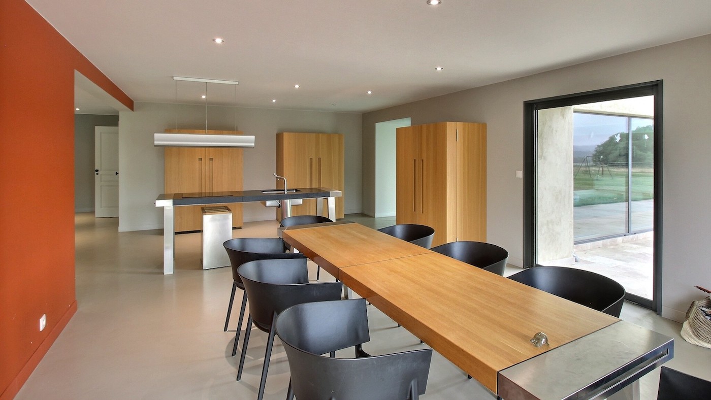 Modern kitchen in French farmhouse