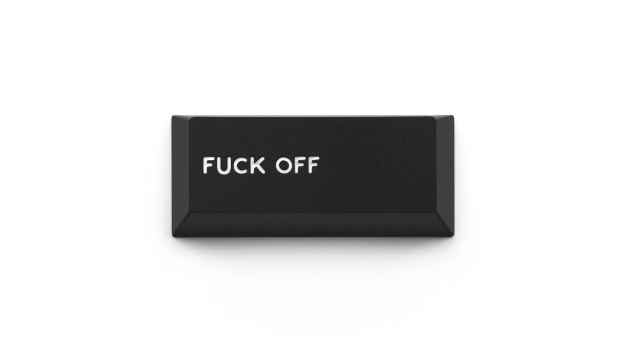 Dbrand Enter Key stating F*** off