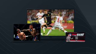 DAZN sports shown on multiple devices