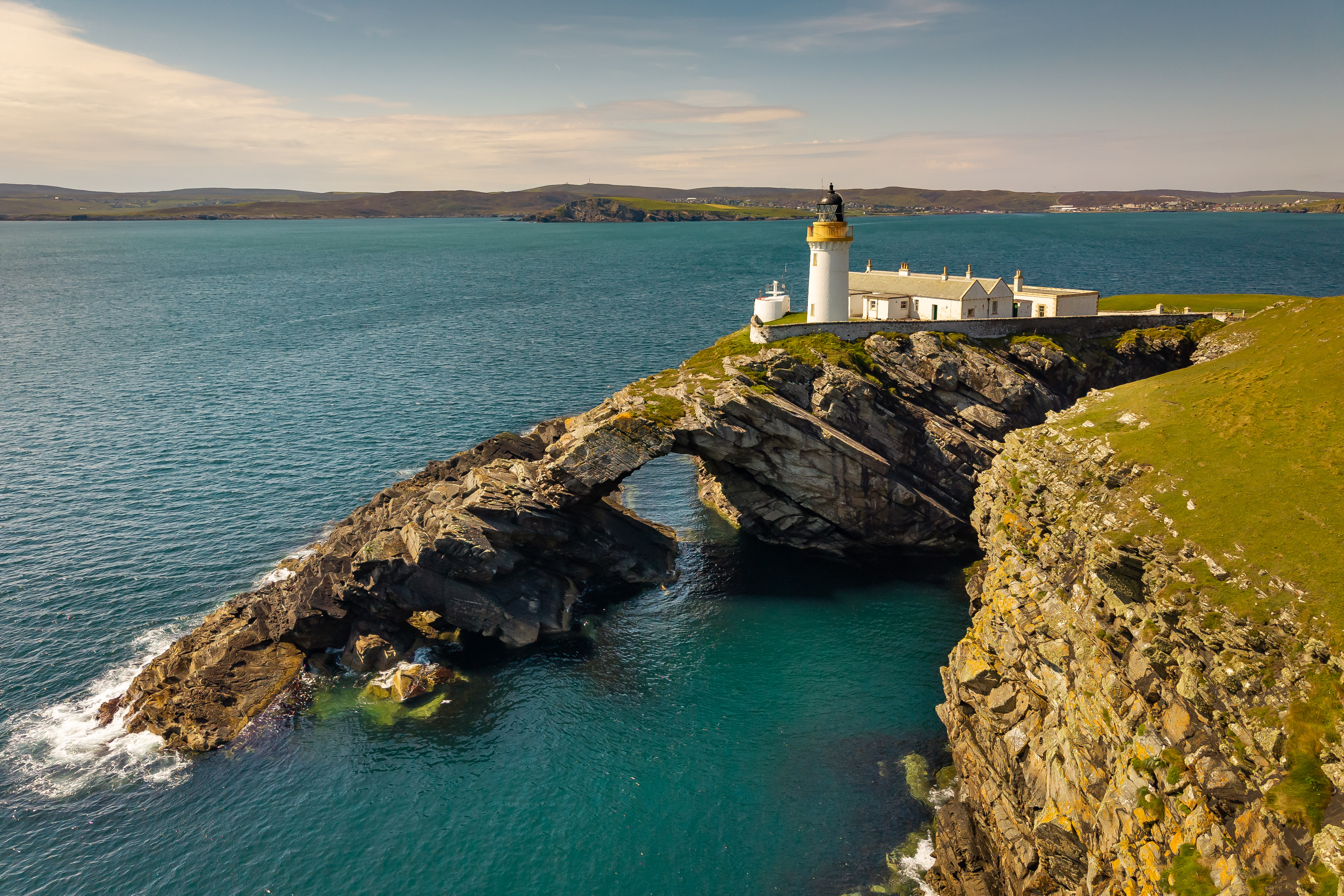 Bressay Lighthouse in Shetland, Scotland