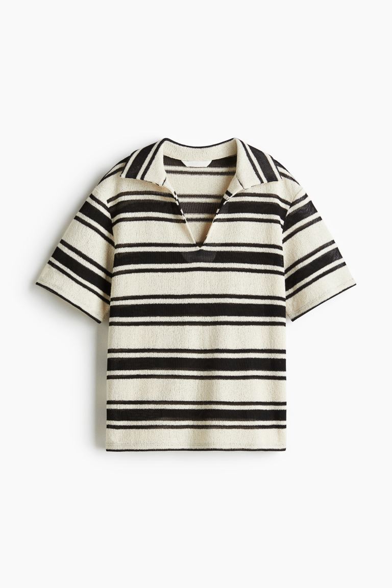 Knit Top With Collar