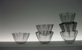 Single, double, triple stacked (L-R) baskets.