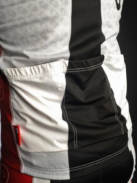 The three deep rear pockets hold a lot of gear though angled side pockets would be easier to access.