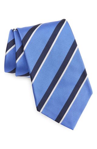 Super Repp Stripe Silk Tie