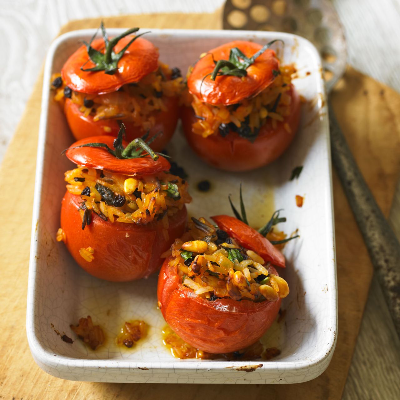 Baked stuffed tomatoes recipe