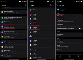 Steps to enable App Notification Categories on Galaxy S24 with One UI 6.1