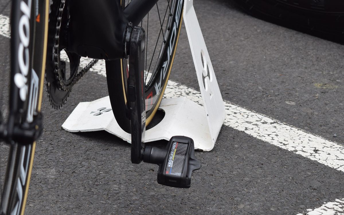 UAE Team Emirates are racing with Stages left-sided power meters on their new Camapgnolo Super Record 12-speed cranksets