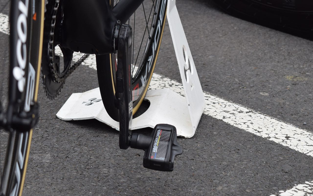UAE Team Emirates are racing with Stages left-sided power meters on their new Camapgnolo Super Record 12-speed cranksets