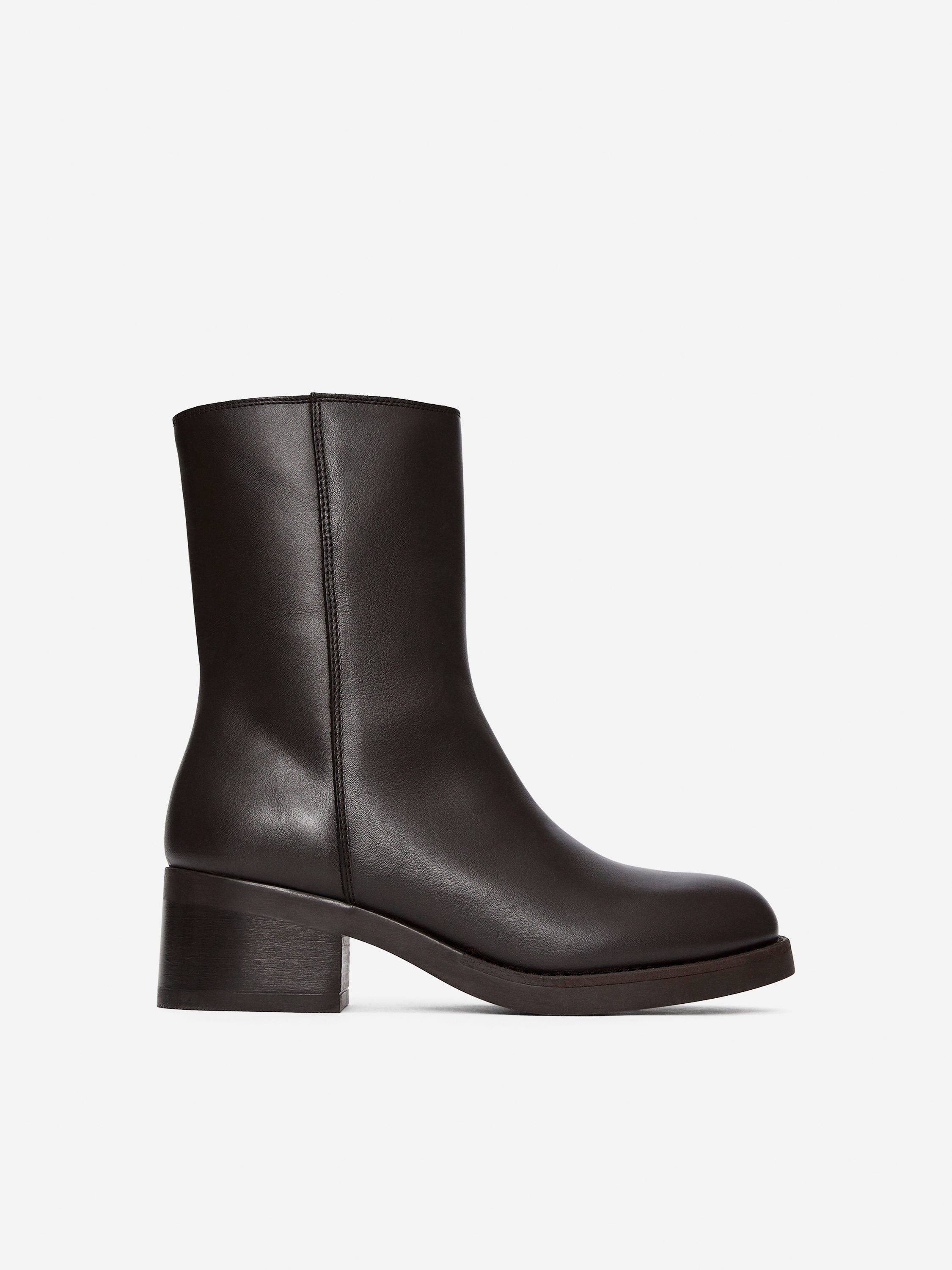Chunky Ankle Boots &amp;ndash; Dark Brown &amp;ndash; Women &amp;ndash; Arket Gb