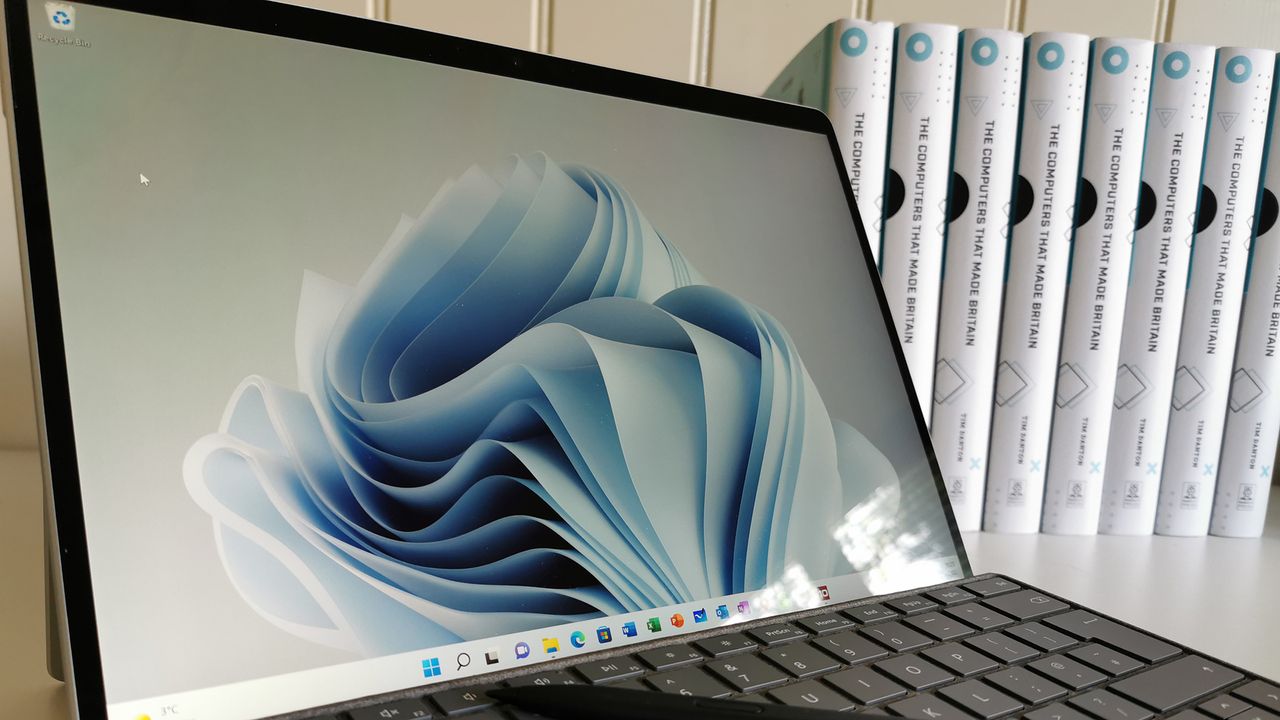 A closeup of the Microsoft Surface Pro 8's display