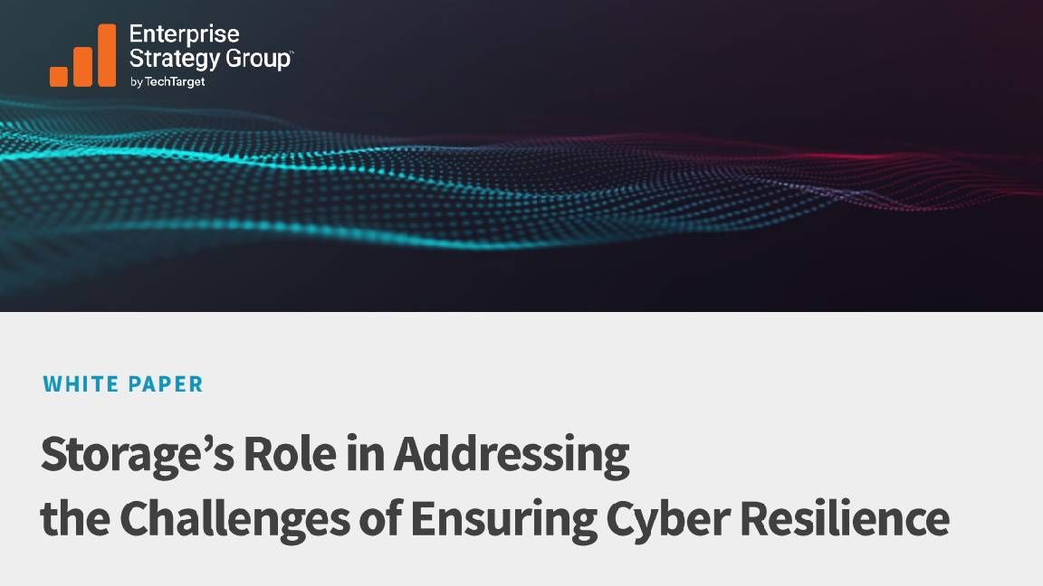 Storage&#039;s role in addressing the challenges of ensuring cyber resilience