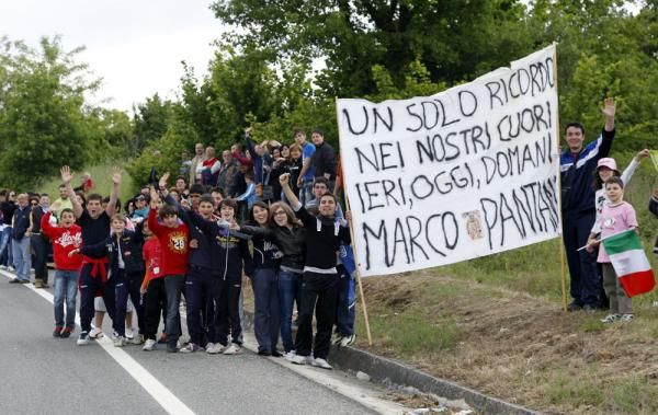 The late Marco Pantani is still adored by the tifosi