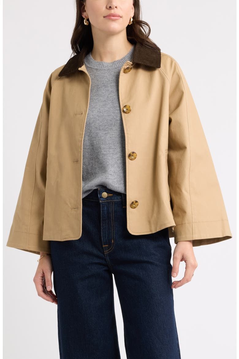 Swing Cropped Trench Jacket