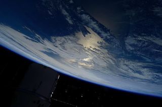 European Space Agency astronaut Sam Cristoforetti captured this shot of SpaceX’s Dragon cargo capsule leaving the International Space Station on May 21, 2015. “Look carefully.. you'll see #Dragon resting on the horizon,” she tweeted along with the photo.