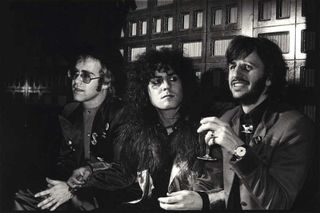 Elton John, Marc Bolan and Ringo Starr in 1973