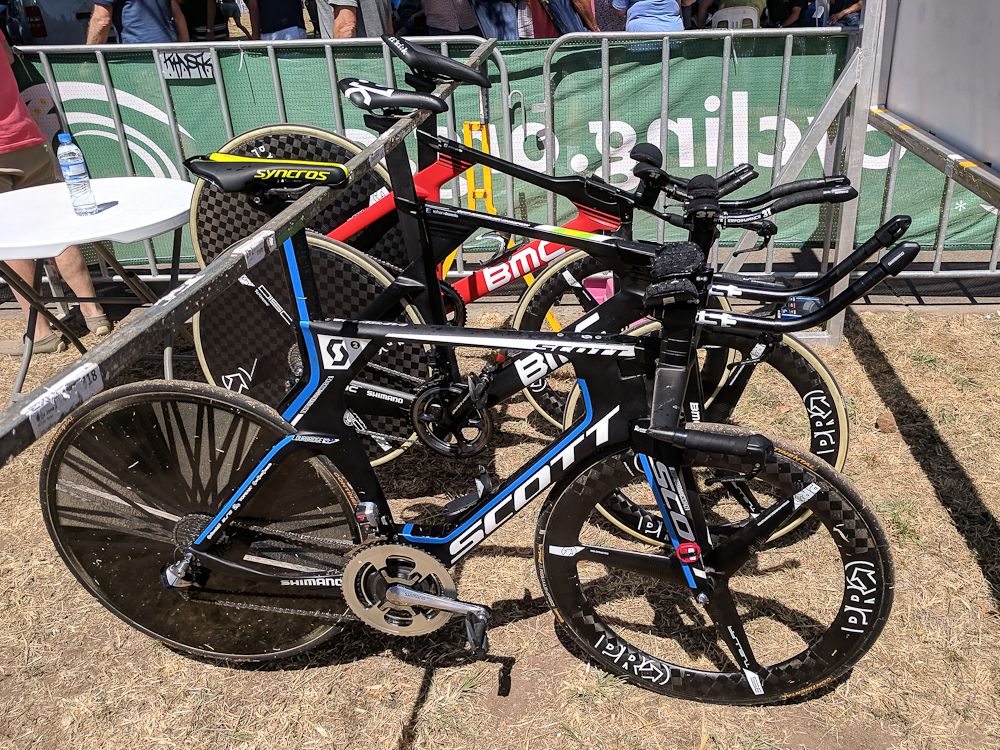 All three bikes from the final podium