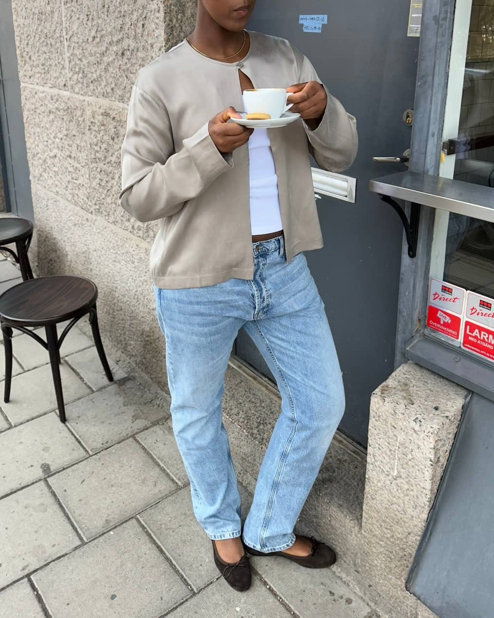 Relaxed Jeans Washed Blue - Tall