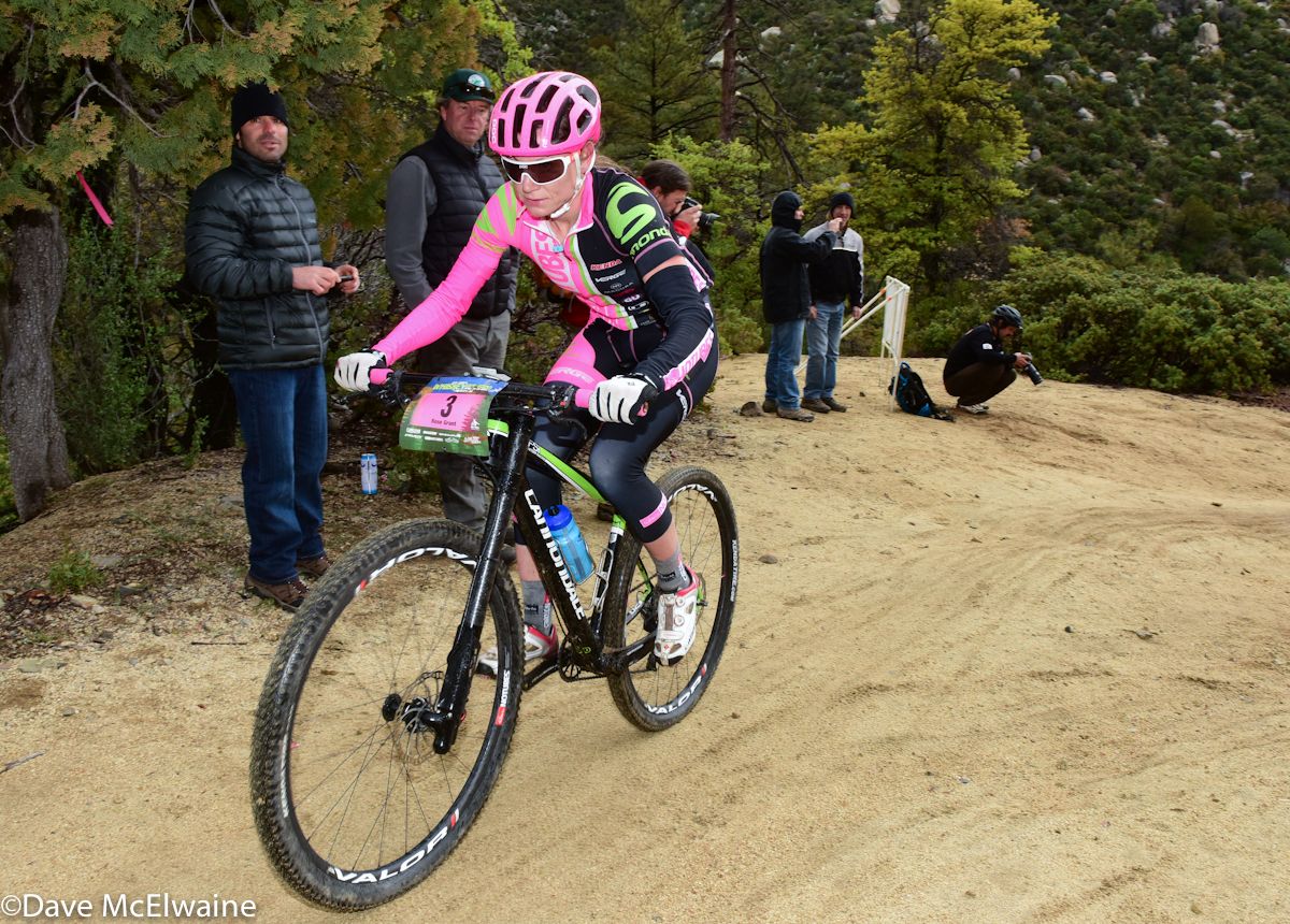 Rose Grant was trailing the leaders by 100 yards near the top of the descent into Skull Valley but bridged up to them