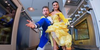 Derek Hough and Hayley Erbert on The Disney Family Singalong