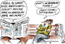Political cartoon
