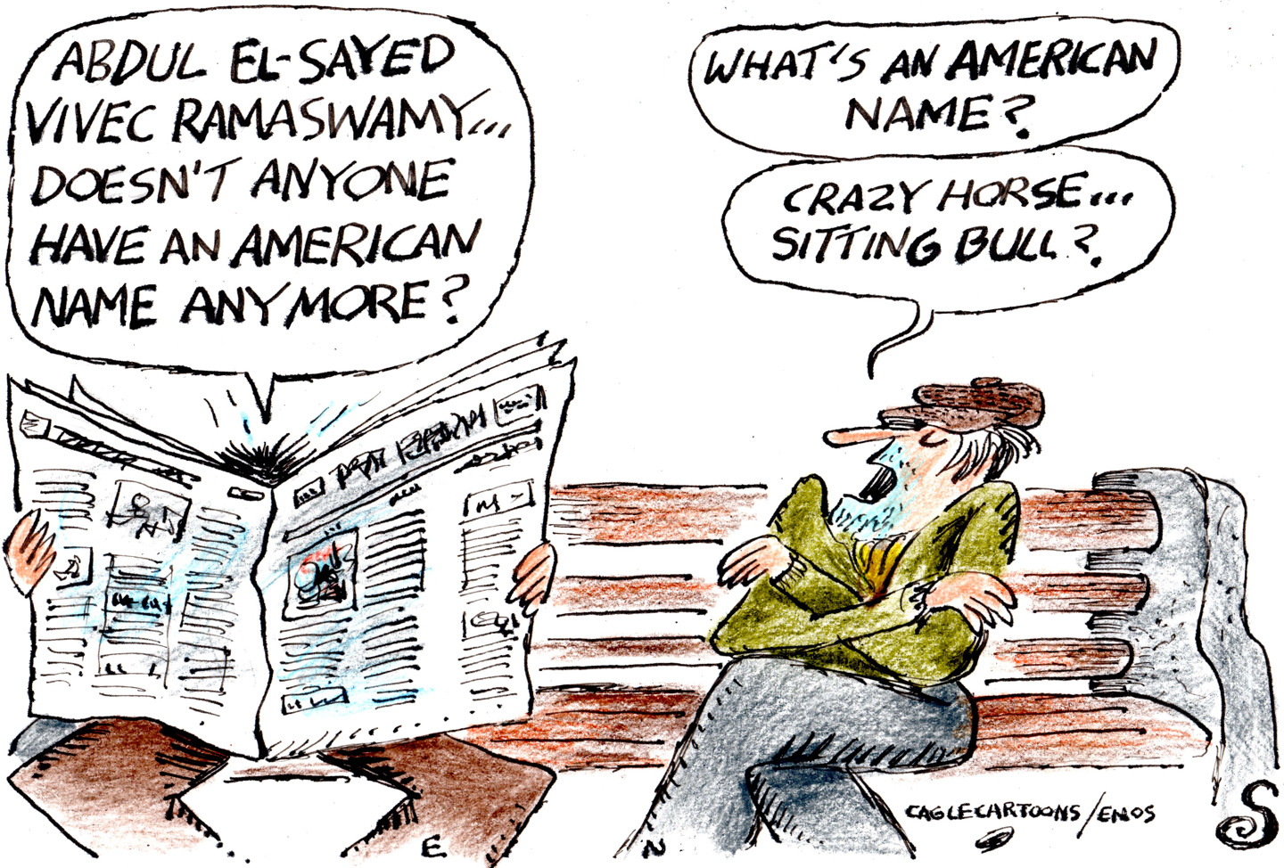 Political cartoon