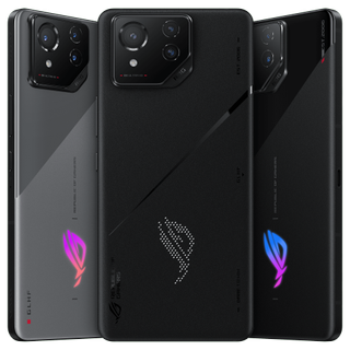 an image of a trio of Asus Phone 8 smartphones
