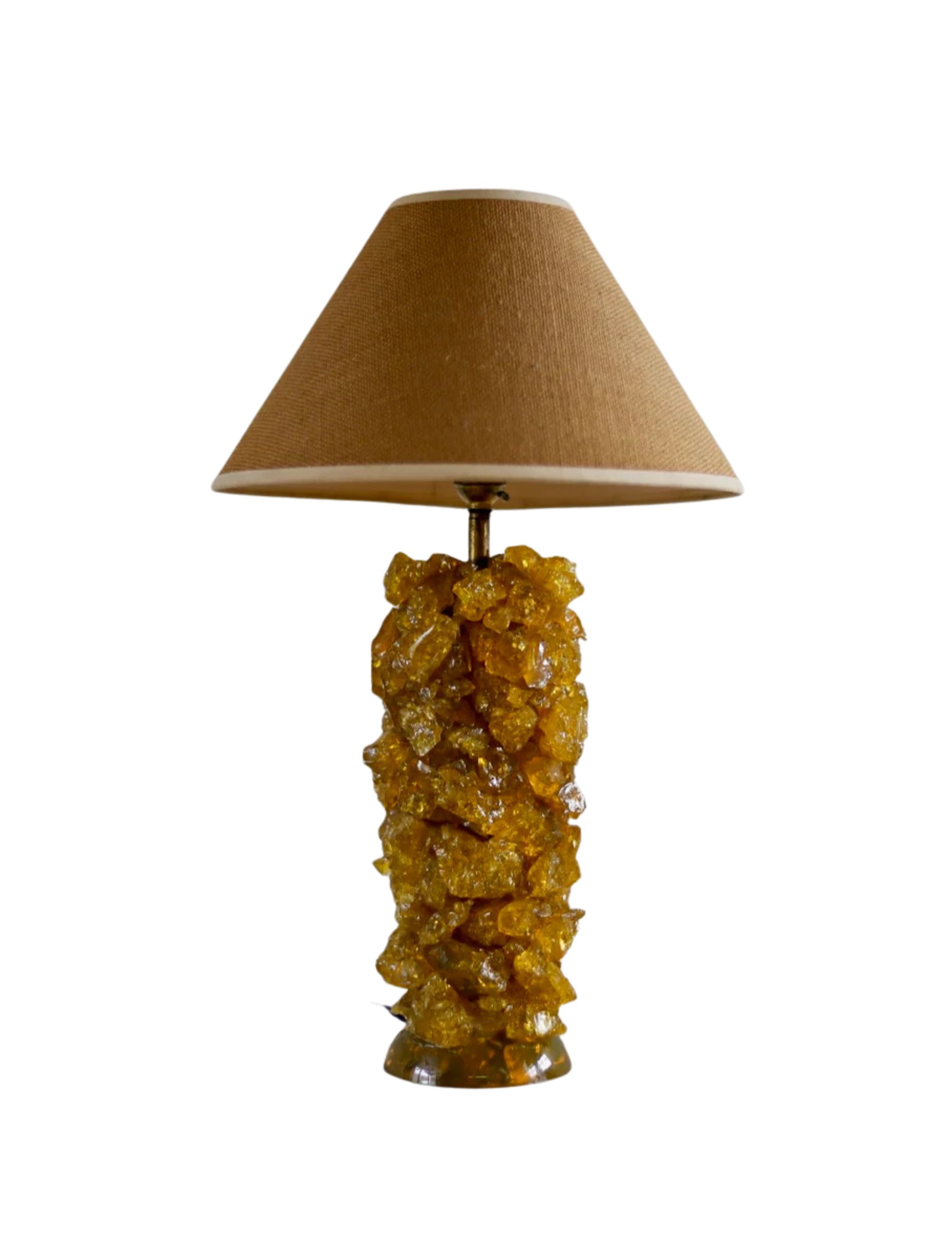 Statement yellow vintage lamp