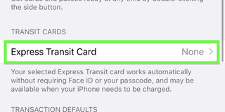 Express Transit Pay setup 3 - iPhone