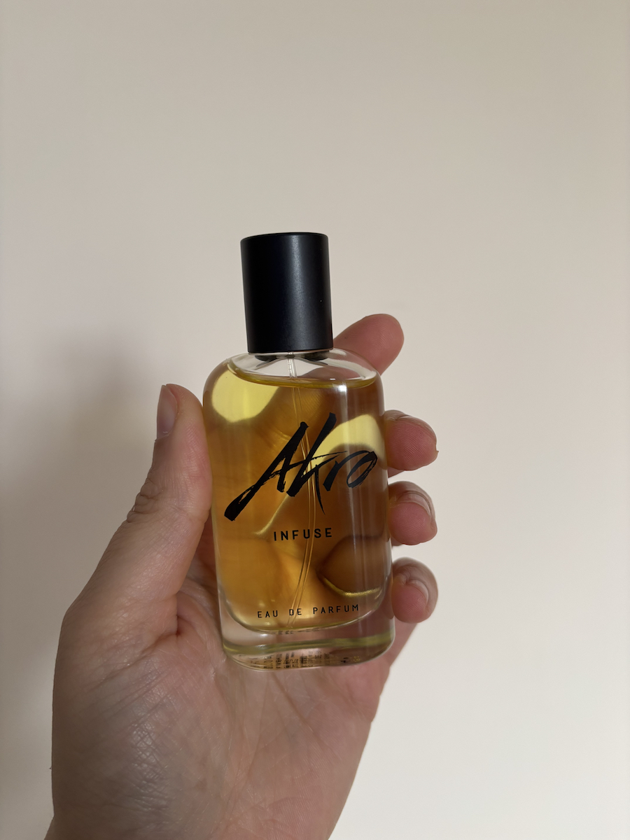 Mica Ricketts holding Akro Infuse