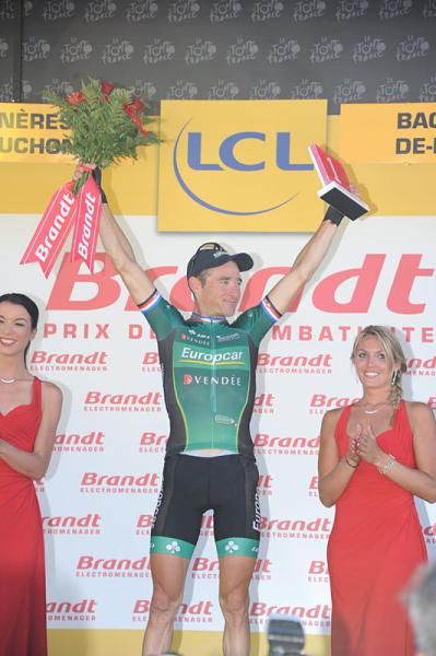 Thomas Voecker (Europcar) on the podium