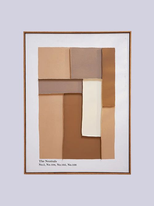 Origin of Colour the Neutrals Framed Canvas
