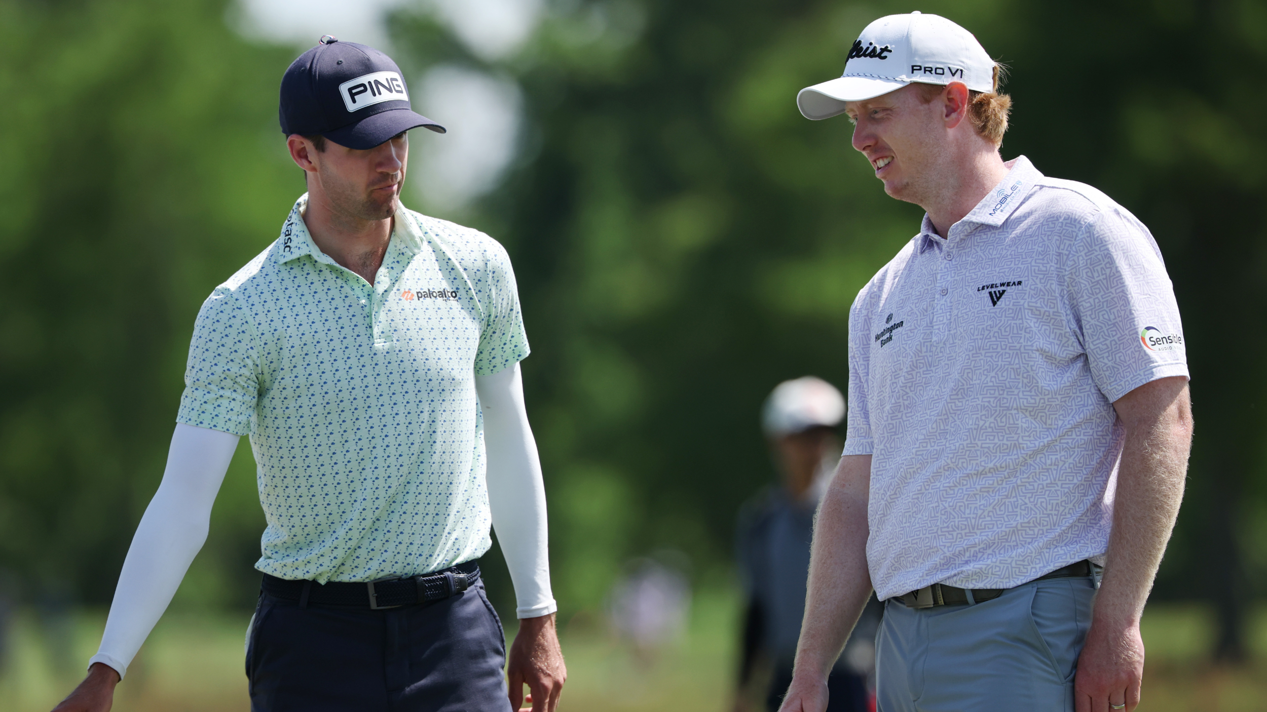 Alex Smalley and Hayden Springer at the Zurich Classic