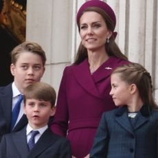 Prince George, Prince Louis, and Princess Charlotte join mom Kate Middleton on the Buckingham Palace balcony