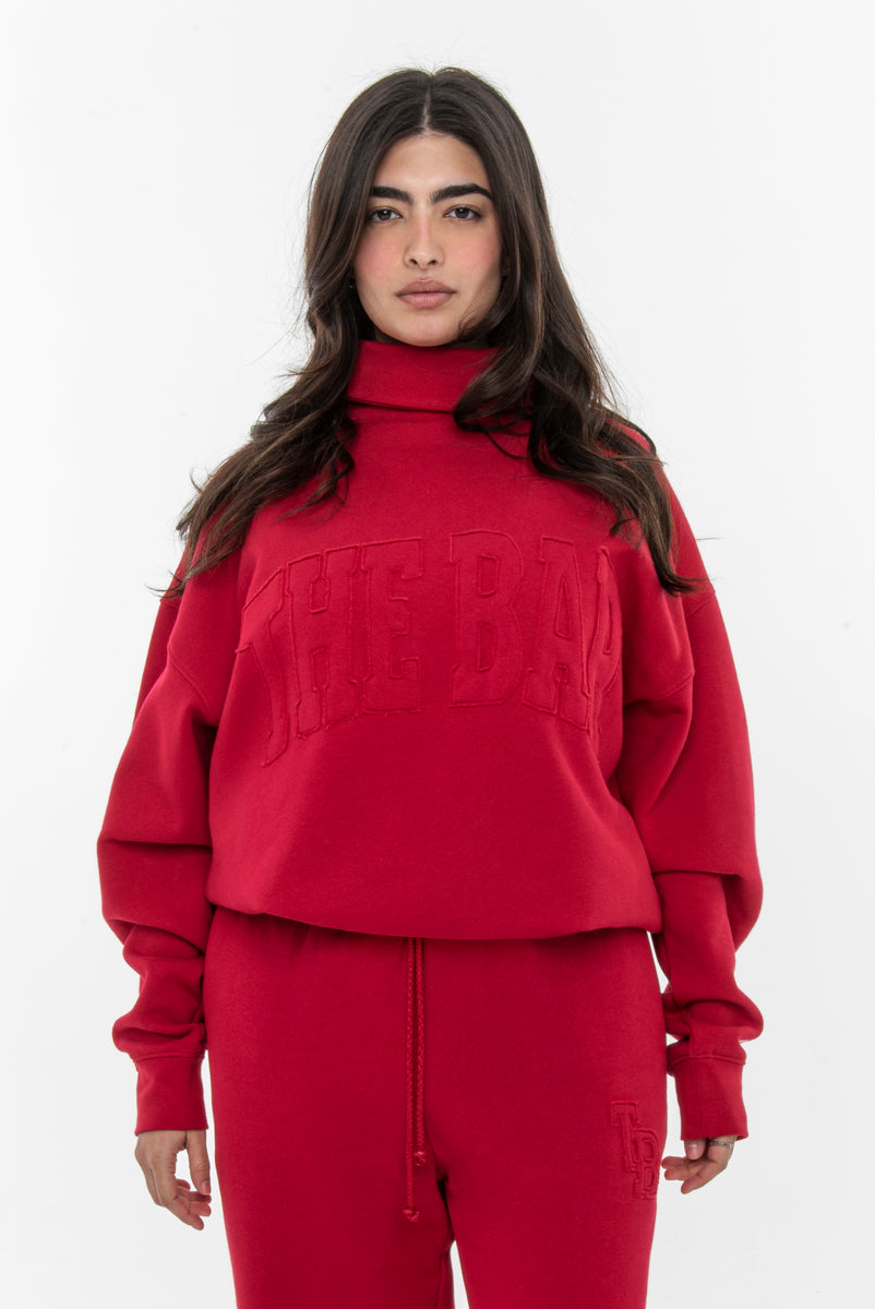 Charles Highest Neck Heritage Sweatshirt Ruby