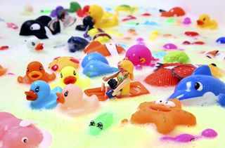 Toys in the bath