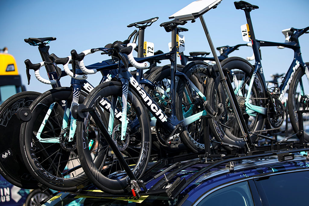 Bahrain Victorious Bianchi bikes