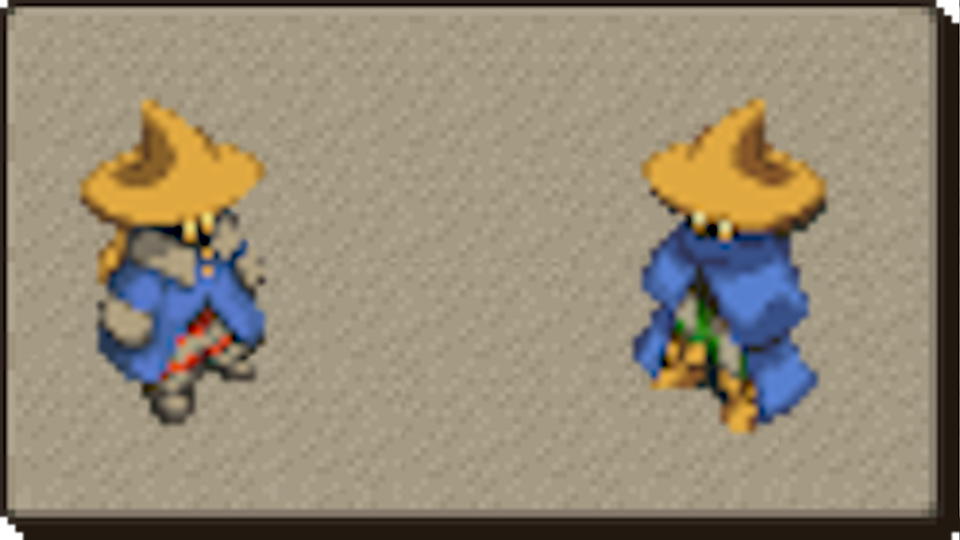 fft job sprite art on beige background