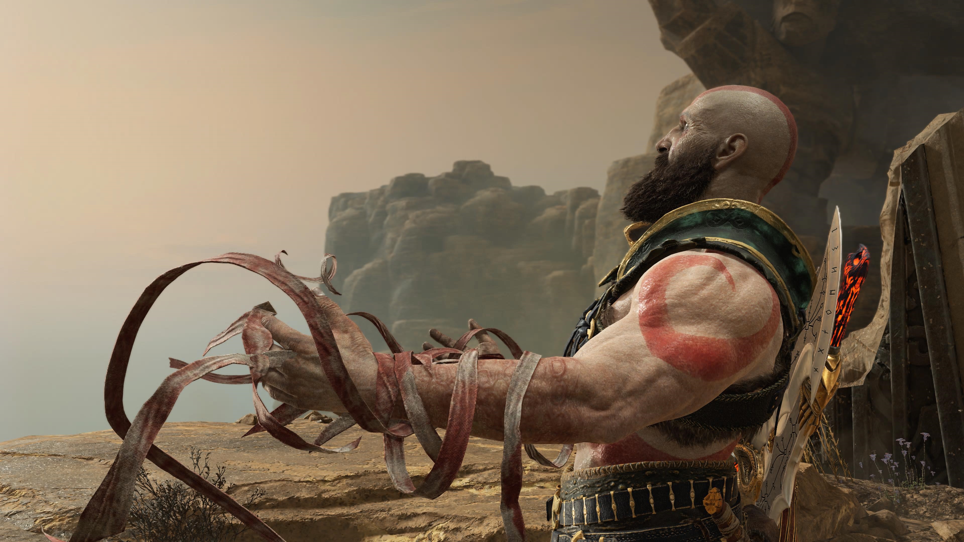 God of War 2018 Kratos bandages
