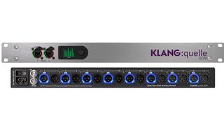 KLANG:quelle XDM, a versatile 1RU XLR breakout box that delivers seamless 32-bit digital-to-analog audio conversions from Dante or MADI inputs for professional setups. 