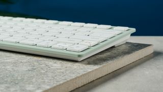 A agave green Cherry KW 7100 Mini BT wireless keyboard