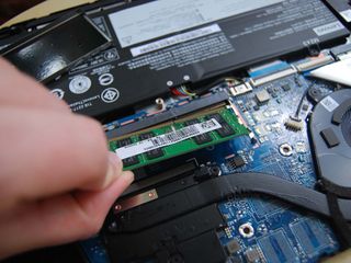 Remove the RAM from the slot