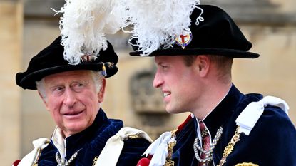 Prince William and King Charles together